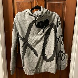 The Weeknd grey H&M sweatshirt